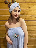Полотенце для сауны на липучке Полотенце на резинке для бани Женские полотенца халаты Полотенце на кнопках