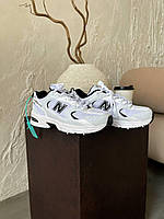 Мужские демисезонные кроссовки New Balance 530 Silver/Black (серо-белые с черным) спортивные кроссы NB0066 НБ