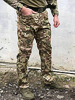 Штаны тактические мужские мультикам рипстоп Комфортные военные штаны камуфляжные рипстоп