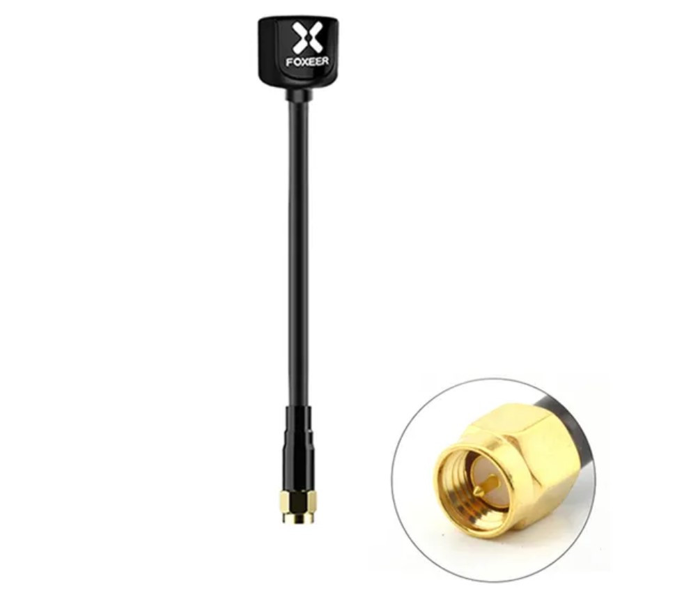 Антена RHCP 5.8G FOXEER Lollipop V4 100 mm 2.6 Dbi, SMA-Male прямий, для FPV дронов - Black, фото 1