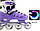 Дитячі роликові ковзани Scale Sports LF 905 violet, регульований розмір 38-42, фото 4