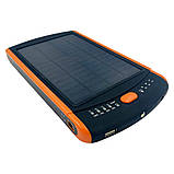 Power bank для ноутбука з набором перехідників Globus YMC-S38500 85w mAh 12/16/20v із сонячною панеллю, фото 3