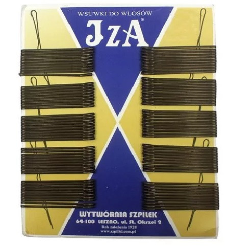 Невидимки чорні глянцеві JZA 6 см 100 шт, фото 1