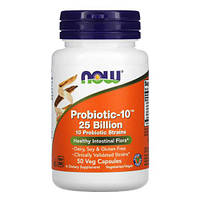 NOW Probiotic-10 25 Billion 50 рослинних капсул MS