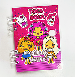 Розвиваюча книжка - блокнот липучки Міні будинок ТОКА БОКА Hello Kitty TOCA BOCA