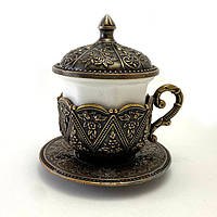 Турецька чашка Демитассе для кави 60 мл, колір: Бронза