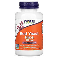 NOW Red Yeast Rice 600 mg 120 капсул MS