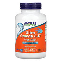 Now Ultra Omega 3-D 90 рибних капсул MS