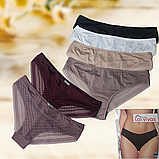 Трусики жіночі La Vivas з гіпюром Розміри L XL 2XL, фото 3