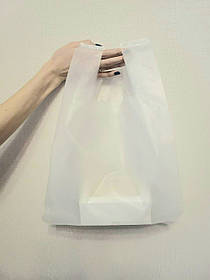 Пакет майка прозорий матовий 30 см x 45 см