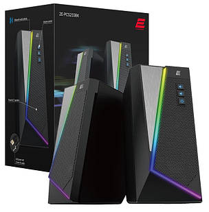 Акустична система 2E PCS233 RGB, 2.0, USB, Black