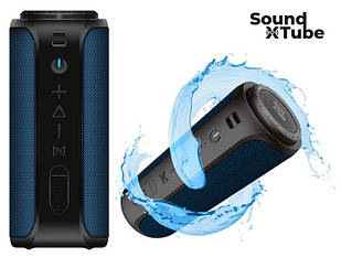 Акустична система 2E SoundXTube TWS, MP3, Wireless, Waterproof Blue