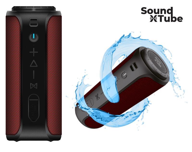 2E Акустична система SoundXTube TWS, MP3, Wireless, Waterproof Red