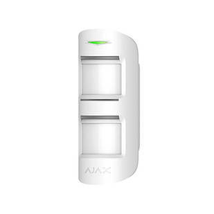Ajax Бездротовий вуличний датчик руху MotionProtect Outdoor, Jeweller, CR123A x 2 шт, білий