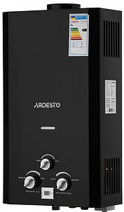 Газова колонка Ardesto X1, 10 л/хв., 20 кВт, розпалювання від батарейок, дисплей, чорний