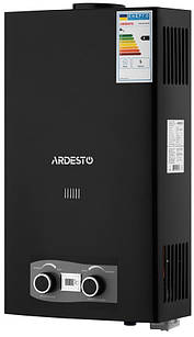 Газова колонка Ardesto X2, 10 л/хв., 20 кВт, розпалювання від батарейок, дисплей, чорний