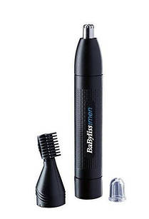 BaByliss Тример для стрижки волосся в носі і вухах, 2 насадки, чорний