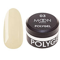 Полигель для наращивания Moon Full Poly Gel №03, 15 мл