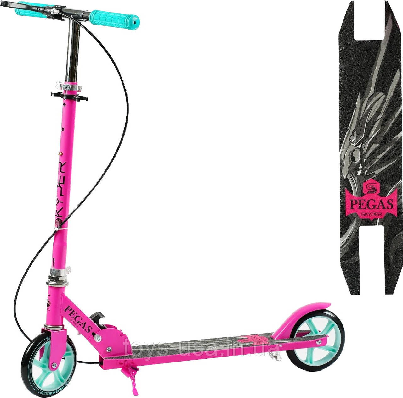 Самокат із ручним гальмом Skyper "Pegas" арт. P-02690, фото 1