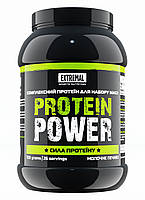 Протеїн для набирання маси 700 г молочне печиво Extremal Protein power Комплексний для росту м'язів