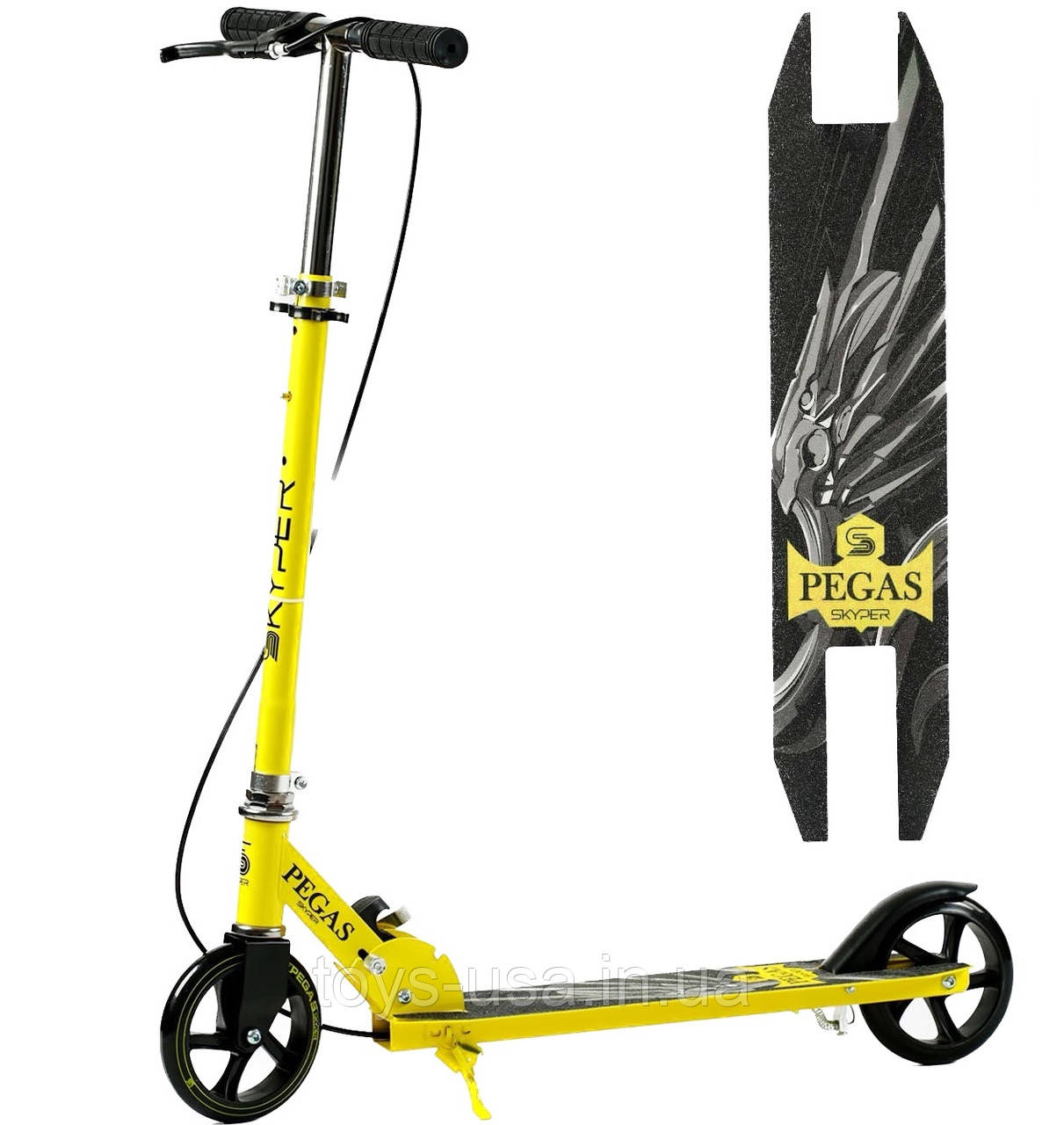 Самокат із ручним гальмом Skyper "Pegas" арт. P-04219, фото 1