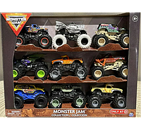 Набір машинок Позашляховик джип 9 шт.Monster Jam Trucks Diecast Spin Master