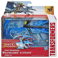 Уцінка — Бамблбі та динобот Стрейф "Трансформери 4" — Bumblebee&Strafe, Dino Sparklers, TF4, Hasbro