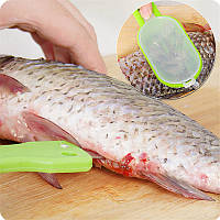 Нож для чистки рыбы от чешуи Fish Knife Рыбочистка Зеленый (