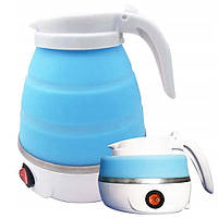 Чайник дорожній силіконовий складаний дисковий 0,6л 600W 220V Travelling Folding Kettle WGZ-011 (