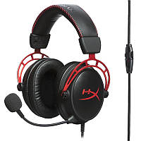 Гарнітура ігрова HyperX Cloud Alpha, mini-jack/dual 3.5мм, 1.2м/2м чорно-червоний