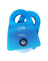 Блок-ролик FA TROLL разъемный одинарный light blue