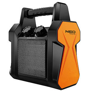 Neo Tools Обігрівач керамічний переносний [Теплова гармата електрична, 2 кВт, 20м2, 139 м3/год, нагр.елемент -