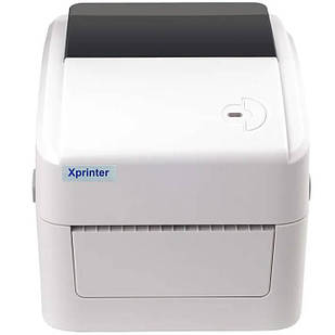 Друкарка етикеток Xprinter XP-420B (термодрук, 152 мм/с, стрічка 76 мм, 203 DPI, USB, білий)