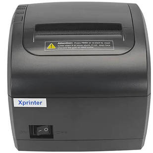 Друкарка чеків Xprinter XP-Q838L (термодрук, 230 мм/с, стрічка 80 мм, USB+Lan, авторізак, чорний)