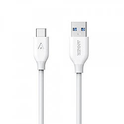 Кабель ANKER Powerline USB-C to USB-A 3.0 - 0.9м V3 White