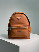 Женский рюкзак Prada Re-Nylon Small Backpack Brown (коричневый) красивый вместительный рюкзак KIS05080