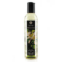 Їстівна масажна олія Shunga MASSAGE OIL ORGANIC Exotic Green Tea 250 мл (SO2503).Хит!