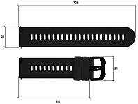 Ремінець для смарт годинника Modfit Base T2, змінний ремінь, чорний, Device Clock