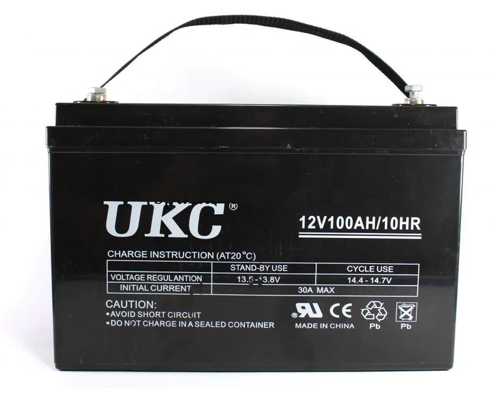 Акумулятор гелевий UKC Battery 12V 100Aч Акумуляторна батарея з герметичним корпусом