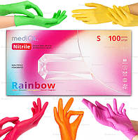 Рукавички різнобарвні, 50 пар, розмір М