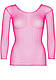 Топ у сітку з рукавами Leg Avenue Long Sleeves T-Shirts Neon Pink OS, фото 5