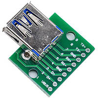 Модуль USB 3.0 Female PCB штекер на плате (9 pin)