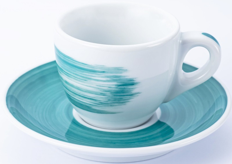 Блюдце Ancap Roma Millecolor Hand Painted d12 см порцеляна (34404 Green), фото 1