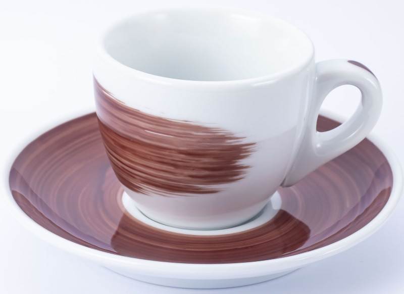 Чашка Ancap Roma Millecolor Hand Painted espresso 75 мл порцеляна (35116 Brown), фото 1