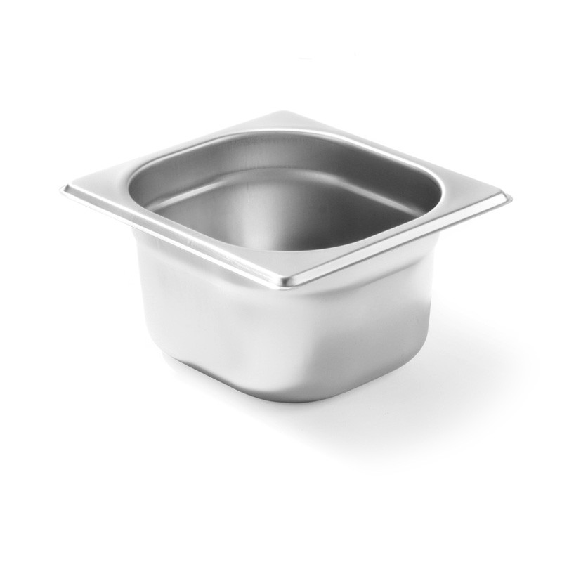 Гастроємкість без ручок Hendi Budget Line 1/6 17,6х16,2 см h6,5 см неіржавка сталь (800621), фото 1