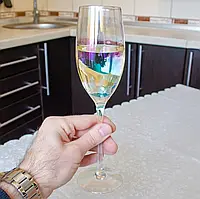 Бокал для шампанского с пузырьками "Бамбл", 250мл, Перламутровый