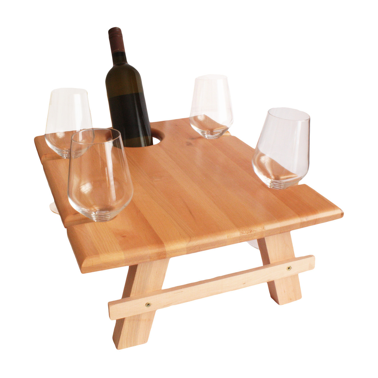 Столик винний Mazhura на магнітних ніжках 38х45 см h25 см дерево (688983mz), фото 1