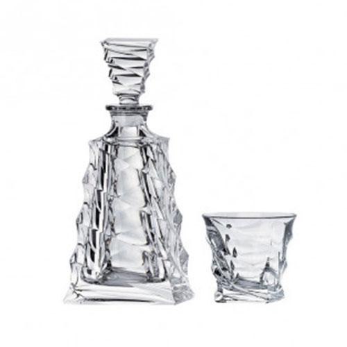 Набір для віскі Bohemia Casablanca (графін 650 мл+ склянки 300 мл-6шт) 7 предметів богемське скло, фото 1