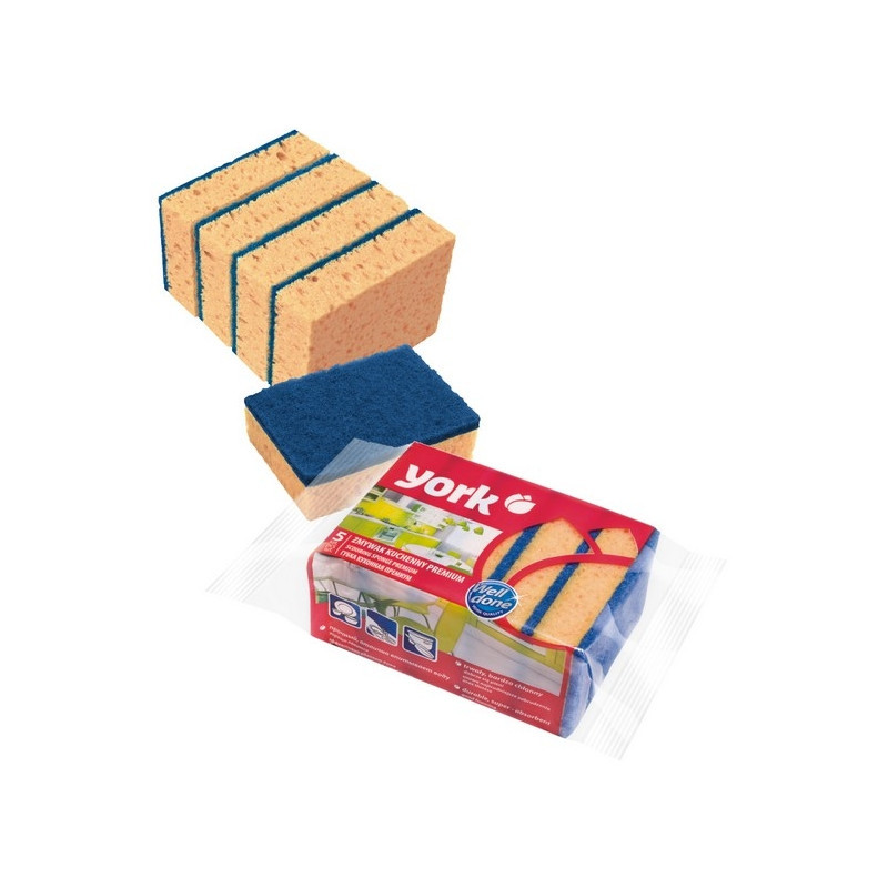 Мочалка кухонні York Premium 5 штук пластик (3030 York), фото 1
