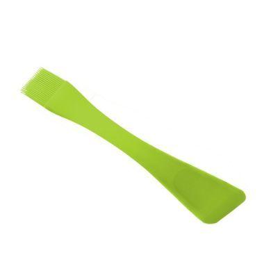 Лопатка кондитерська і щіточка Maestro Green зелена довжина 26,5 см силікон (1186GR MR), фото 1